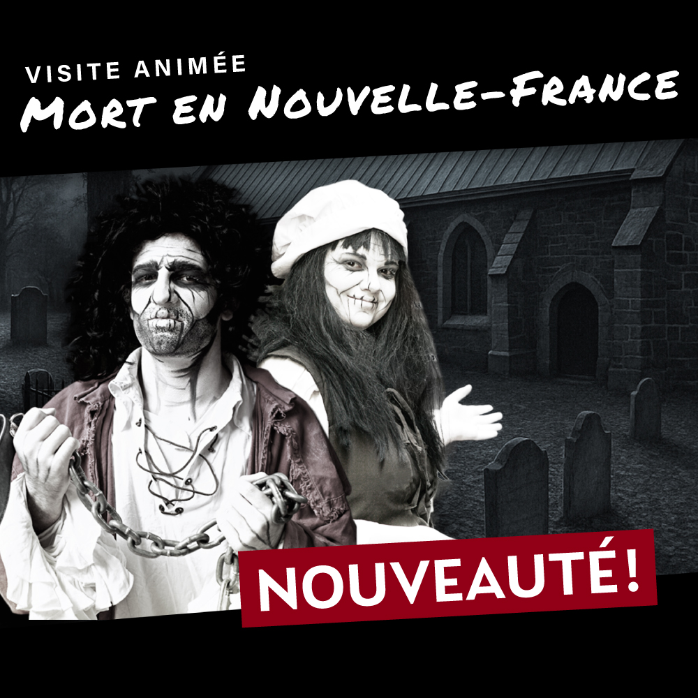 Visuel de la visite animée « Mort en Nouvelle-France »